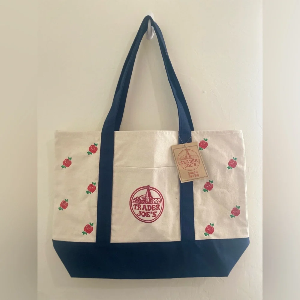 Trader Joe's Reusable Canvas Tote Bag - Picture 2 of 4